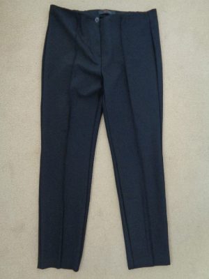 TONI BLACK TROUSERS WITH STITCHED SEAM DETAIL