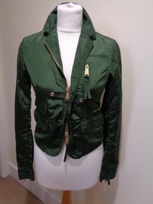 DSQUARED2 DARK GREEN JACKET WITH POCKETS
