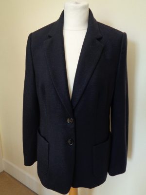 MARC CAIN BRAND NEW NAVY BLUE WOOL JACKET