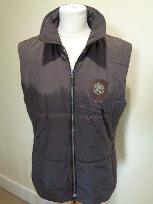 BASLER BROWN QUILTED GILET WITH POCKETS