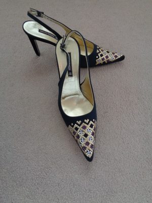 BRUNO MAGLI COUTURE BRAND NEW BLACK JEWELLED STRAPPY SHOES
