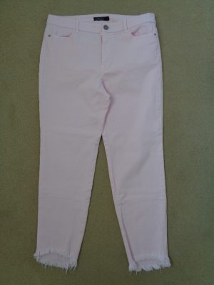 MARC CAIN PALE PINK JEANS WITH FRAYED HEM DETAIL